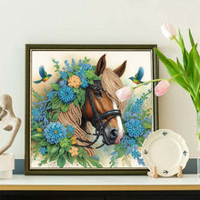 Load image into Gallery viewer, Diamond Painting - Partial Special Shaped - Horse (30*30CM)

