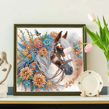 Load image into Gallery viewer, Diamond Painting - Partial Special Shaped - Horse (30*30CM)
