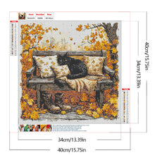 Load image into Gallery viewer, Diamond Painting - Full Round - Cat On Chair (40*40CM)
