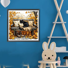 Load image into Gallery viewer, Diamond Painting - Full Round - Cat On Chair (40*40CM)
