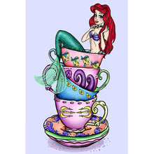 Load image into Gallery viewer, Diamond Painting - Full Round - Disney Cup Mermaid Princess (40*60CM)
