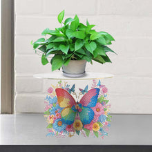 Load image into Gallery viewer, Acrylic Diamond Painting Plant Stand Diamond Art Potted Plant Holder Home Decor
