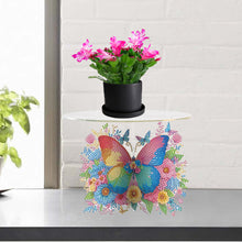 Load image into Gallery viewer, Acrylic Diamond Painting Plant Stand Diamond Art Potted Plant Holder Home Decor
