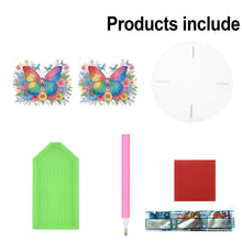 Load image into Gallery viewer, Acrylic Diamond Painting Plant Stand Diamond Art Potted Plant Holder Home Decor
