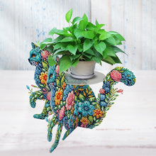 Load image into Gallery viewer, Acrylic Diamond Painting Plant Stand Diamond Art Potted Plant Holder Home Decor
