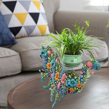 Load image into Gallery viewer, Acrylic Diamond Painting Plant Stand Diamond Art Potted Plant Holder Home Decor

