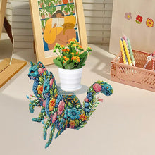 Load image into Gallery viewer, Acrylic Diamond Painting Plant Stand Diamond Art Potted Plant Holder Home Decor
