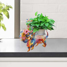 Load image into Gallery viewer, Acrylic Diamond Painting Plant Stand Diamond Art Potted Plant Holder Home Decor
