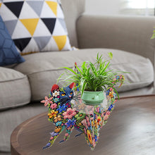 Load image into Gallery viewer, Acrylic Diamond Painting Plant Stand Diamond Art Potted Plant Holder Home Decor
