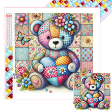 Load image into Gallery viewer, Diamond Painting - Full Square - Colorful Patchwork Bear (30*30CM)
