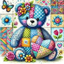Load image into Gallery viewer, Diamond Painting - Full Square - Colorful Patchwork Bear (30*30CM)
