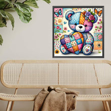 Load image into Gallery viewer, Diamond Painting - Full Square - Colorful Patchwork Bear (30*30CM)
