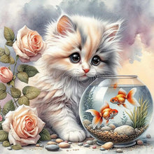 Load image into Gallery viewer, Diamond Painting - Full Round - Cute Kitten (30*30CM)
