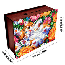 Load image into Gallery viewer, Diamond Painting Piggy Bank Wooden Coin Bank Storage Box for Home Decor and Gift
