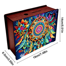 Load image into Gallery viewer, Diamond Painting Piggy Bank Wooden Coin Bank Storage Box for Home Decor and Gift
