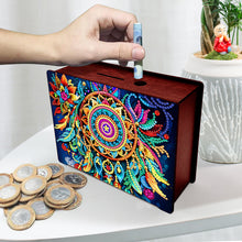 Load image into Gallery viewer, Diamond Painting Piggy Bank Wooden Coin Bank Storage Box for Home Decor and Gift
