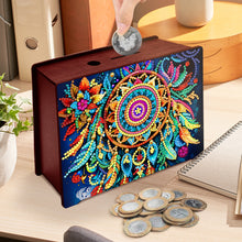 Load image into Gallery viewer, Diamond Painting Piggy Bank Wooden Coin Bank Storage Box for Home Decor and Gift
