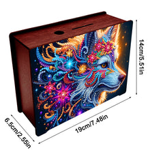 Load image into Gallery viewer, Diamond Painting Piggy Bank Wooden Coin Bank Storage Box for Home Decor and Gift
