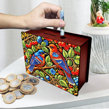 Load image into Gallery viewer, Diamond Painting Piggy Bank Wooden Coin Bank Storage Box for Home Decor and Gift

