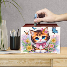 Load image into Gallery viewer, Diamond Painting Piggy Bank Wooden Coin Bank Storage Box for Home Decor and Gift
