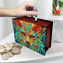 Load image into Gallery viewer, Diamond Painting Piggy Bank Wooden Coin Bank Storage Box for Home Decor and Gift
