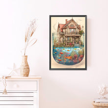 Load image into Gallery viewer, AB Diamond Painting - Full Round - Fish Tank House (40*60CM)
