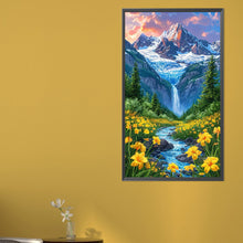 Load image into Gallery viewer, AB Diamond Painting - Full Round - Flower In The Mountains (40*70CM)
