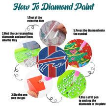 Load image into Gallery viewer, Rugby Team 6pcs DIY Diamond Painting Coasters W/ Holder for Beginner Adult Gift
