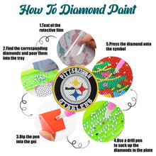 Load image into Gallery viewer, Rugby Team 6pcs DIY Diamond Painting Coasters W/ Holder for Beginner Adult Gift
