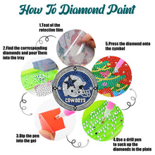 Load image into Gallery viewer, Rugby Team 6pcs DIY Diamond Painting Coasters W/ Holder for Beginner Adult Gift
