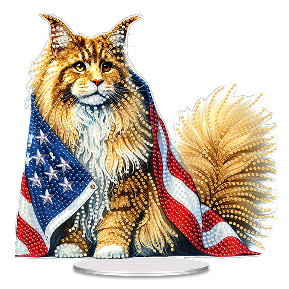 Independence Day Diamond Painting Tabletop Ornaments Kit Patriotic Centerpieces