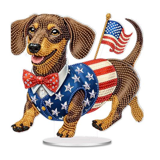 Independence Day Diamond Painting Tabletop Ornaments Kit Patriotic Centerpieces