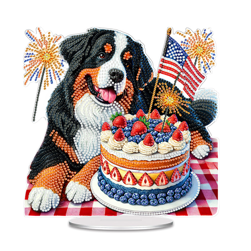 Independence Day Diamond Painting Tabletop Ornaments Kit Patriotic Centerpieces