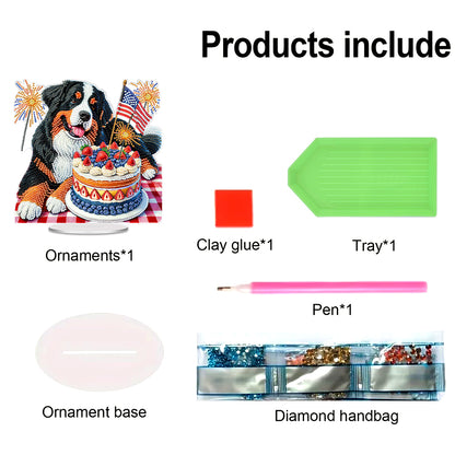 Independence Day Diamond Painting Tabletop Ornaments Kit Patriotic Centerpieces