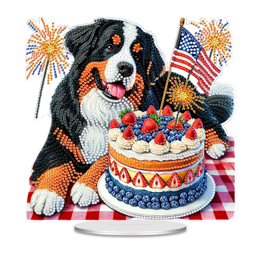 Independence Day Diamond Painting Tabletop Ornaments Kit Patriotic Centerpieces