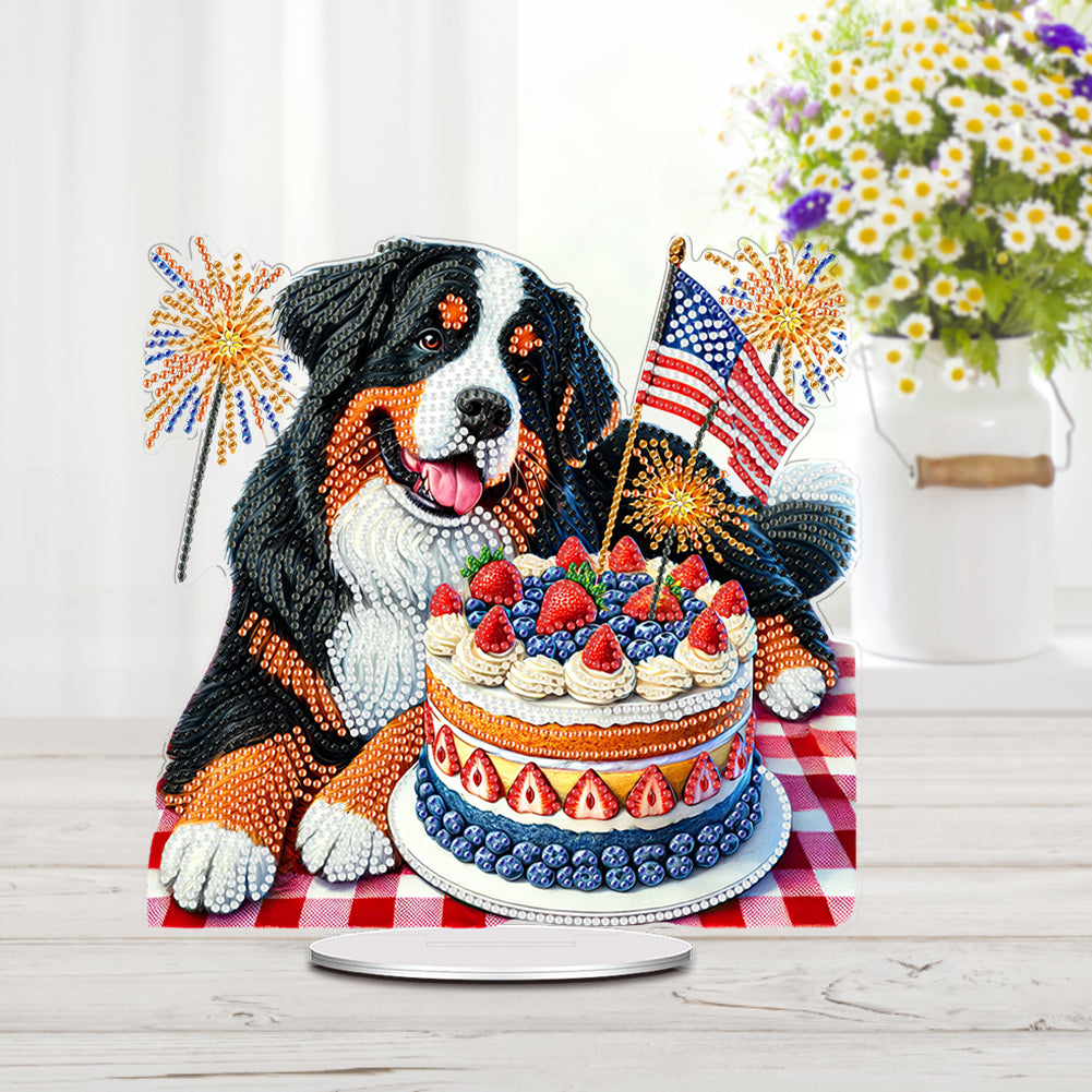 Independence Day Diamond Painting Tabletop Ornaments Kit Patriotic Centerpieces