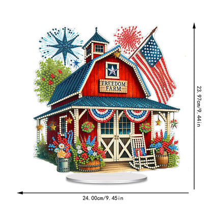 Independence Day Diamond Painting Tabletop Ornaments Kit Patriotic Centerpieces