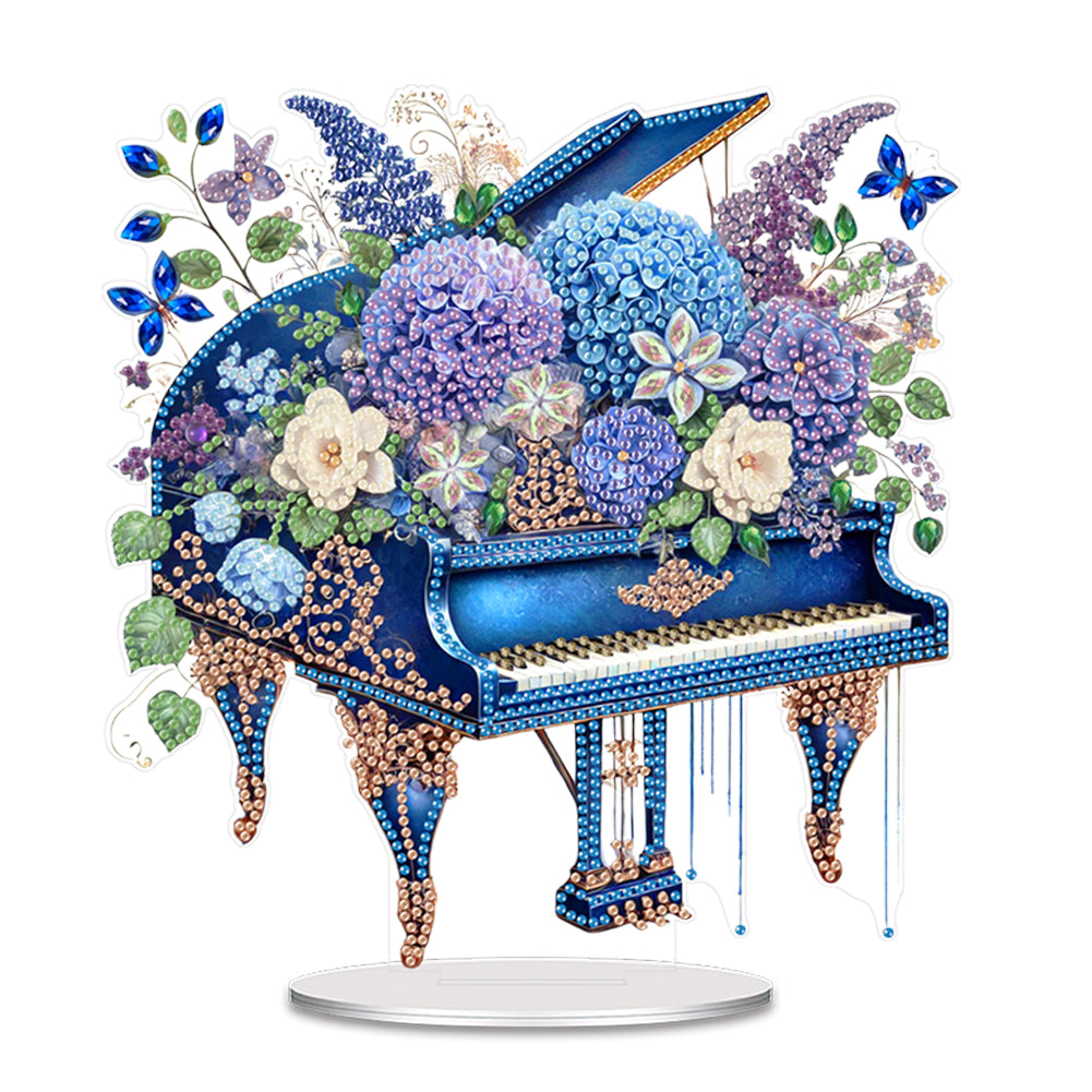 Acrylic Special Shape Flower Table Top Diamond Painting Ornament Kits Home Decor