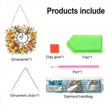Load image into Gallery viewer, Acrylic Special Shape Daisy 5D Diamond Painting Clock Art Craft for Desktop Wall
