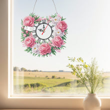 Load image into Gallery viewer, Acrylic Special Shape Daisy 5D Diamond Painting Clock Art Craft for Desktop Wall
