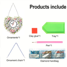 Load image into Gallery viewer, Acrylic Special Shape Daisy 5D Diamond Painting Clock Art Craft for Desktop Wall
