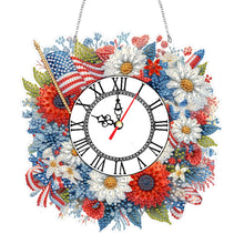Load image into Gallery viewer, Acrylic Special Shape Daisy 5D Diamond Painting Clock Art Craft for Desktop Wall
