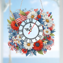 Load image into Gallery viewer, Acrylic Special Shape Daisy 5D Diamond Painting Clock Art Craft for Desktop Wall
