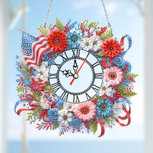 Load image into Gallery viewer, Acrylic Special Shape Daisy 5D Diamond Painting Clock Art Craft for Desktop Wall
