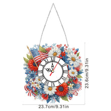 Load image into Gallery viewer, Acrylic Special Shape Daisy 5D Diamond Painting Clock Art Craft for Desktop Wall
