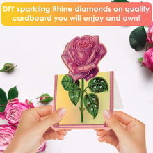 Load image into Gallery viewer, 6pcs Rose Diamond Painting Greeting Cards Handmade Diamond Art Cards for Adults
