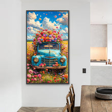 Load image into Gallery viewer, Diamond Painting - Full Round - Flowers On The Car (40*70CM)
