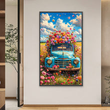 Load image into Gallery viewer, Diamond Painting - Full Round - Flowers On The Car (40*70CM)

