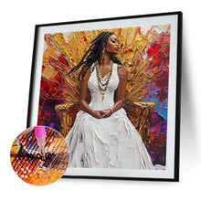Load image into Gallery viewer, Diamond Painting - Full Round - Black Woman (40*40CM)
