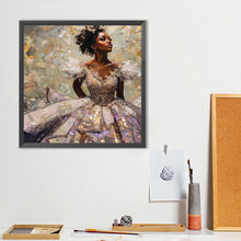 Load image into Gallery viewer, Diamond Painting - Full Round - Black Woman (40*40CM)

